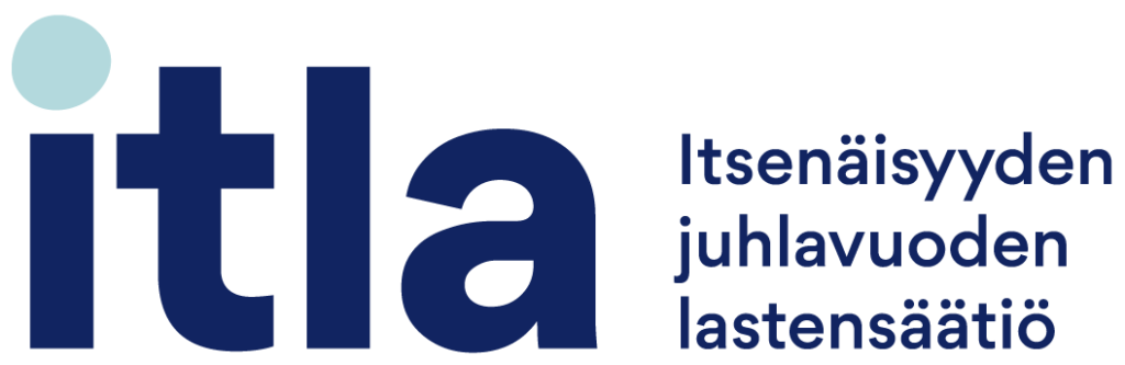 Itsenäisyyden juhlavuoden lastensäätiön logo.